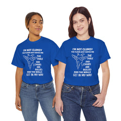 Clumsy Funny Goat Graphic Tee | Unisex Heavy Cotton Tee | Great Gift for Animal Lovers, Birthdays, Casual Wear, Humorous Gifts, Everyday Style