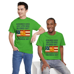 Patriotic Humor Tee, July 4th Shirt, Independence Day Apparel, Funny American T-Shirt, Meme Shirt, History Lovers Gift