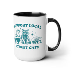 Funny Critters Quote, Two-Tone Coffee Mugs, 15oz, Animal Lovers Gift, gift for her, gift for him, office mug gift, Birthday Gift,