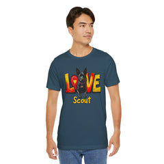 Personalized Love Your Dog T-Shirt — Designed with your dogs name and picture Graphic Tee