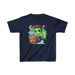 Cute Frankie Stein Trick Or Treat - Kids Heavy Cotton™ Tee