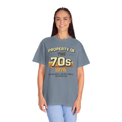 70s Retro Tee – "Property of the 70s 1976" Vintage Graphic T-Shirt
