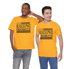 Raising Patriots Tee – Americana Stars & Stripes Family Pride T-Shirt