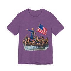 Historical Fever Patriot T‑Shirt — Revolutionary Flag Rowboat Design