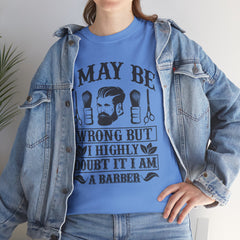 Humorous Barber Tee, Funny Barber Gifts, Unisex Cotton Shirt, Barber Appreciation, Father's Day Gift Tee, Hair Stylist T-Shirt