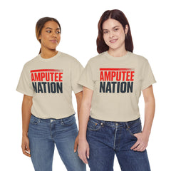 Amputee Nation Unisex Heavy Cotton Tee, Support Shirt, Gift for Amputees, Awareness Apparel, Casual Comfort Wear