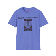 Leg Amputee Humor - Unisex Softstyle T-Shirt / Running a Marathon / One Leg Humor / Awards Medal / Funny Story / One Leg Warrior