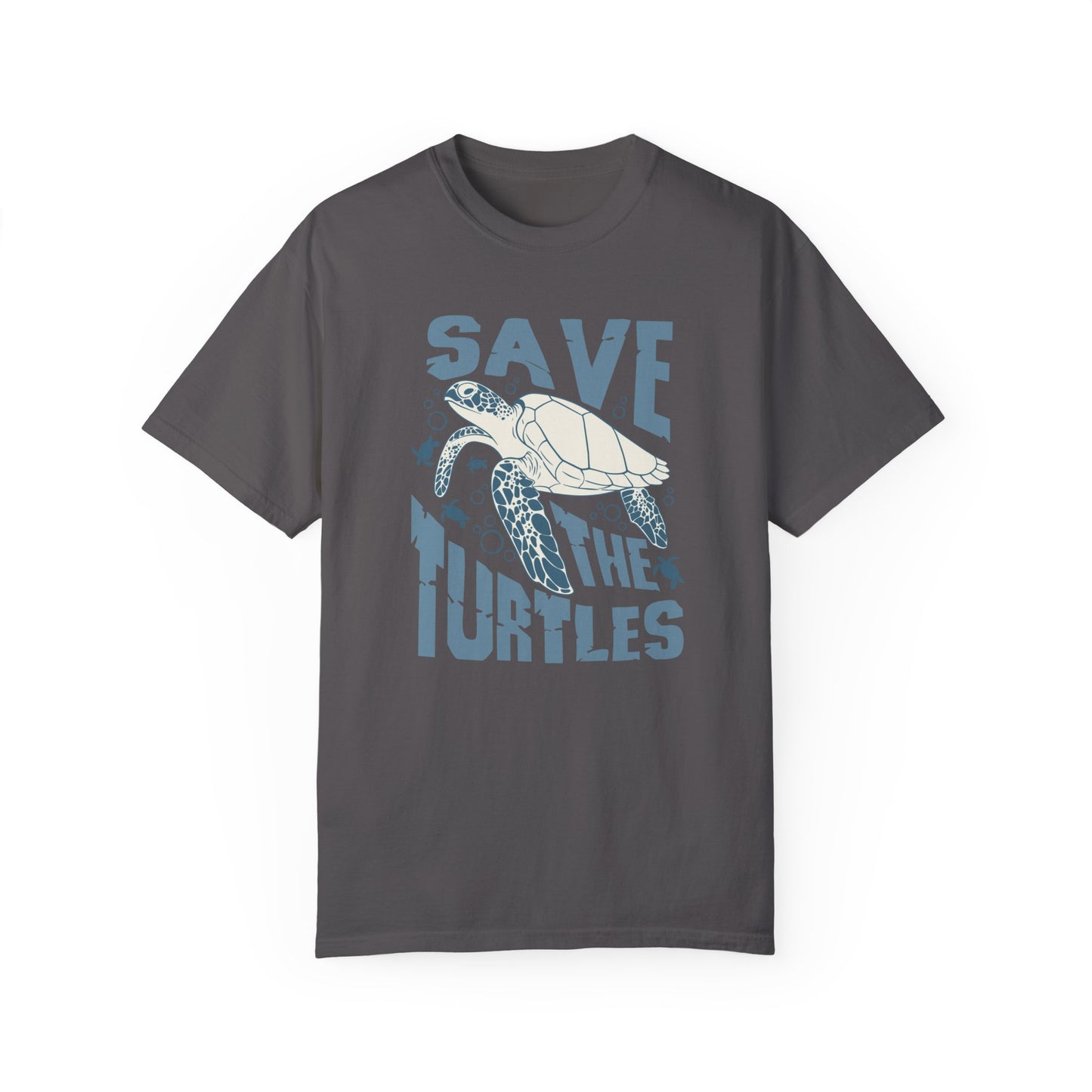 Sea Turtles, Save The Turtles -  Graphic Unisex Garment-Dyed T-shirt