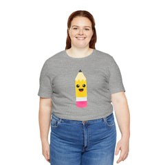 Emoji TEACHER PENCIL- Graphic Unisex Jersey Short Sleeve Tee
