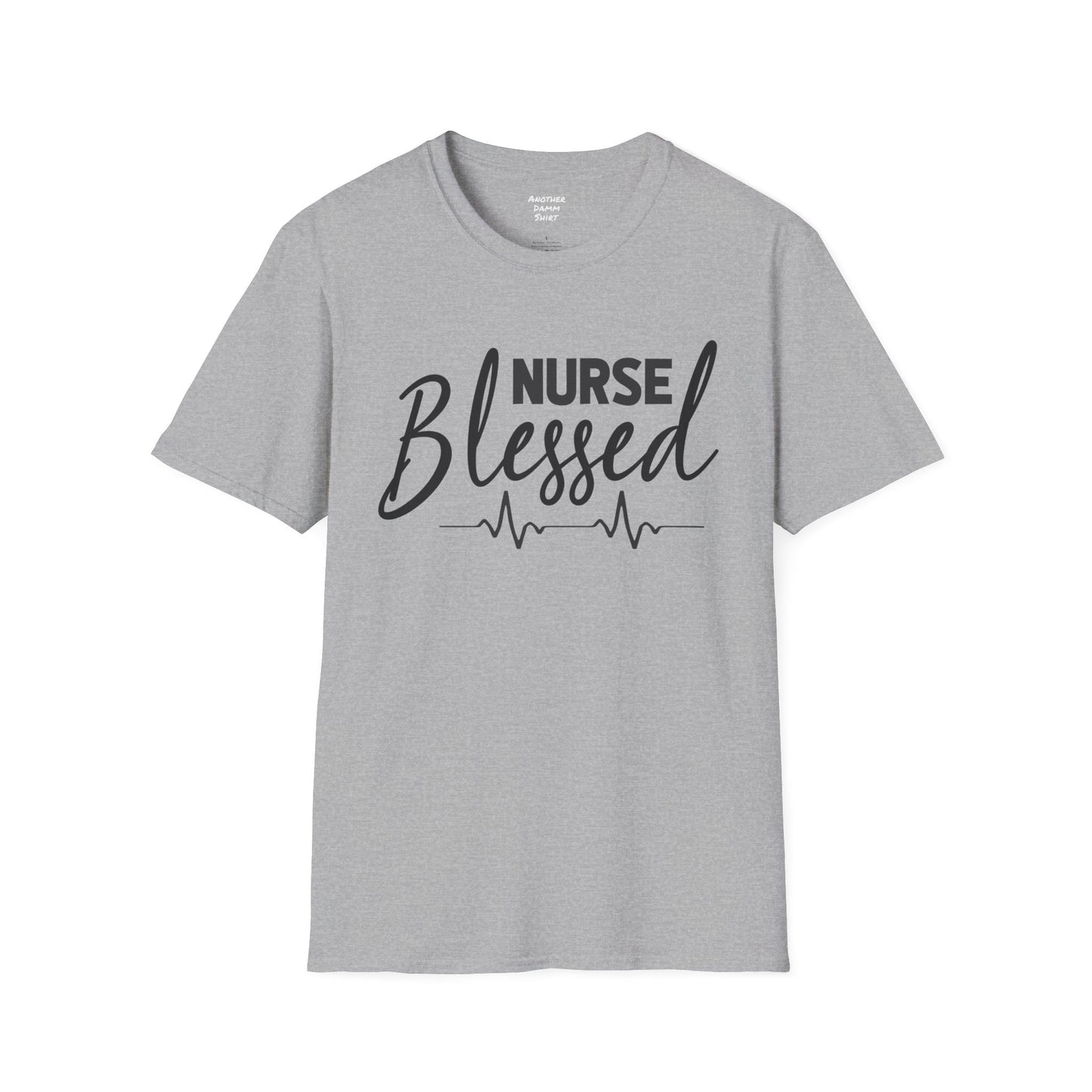 Blessed Nurse - Unisex Softstyle T-Shirt | Nurse Awareness, Medical Wear, Gift For Her, Scrubs Lover, Hospital Staff Gift, Registered Nurse