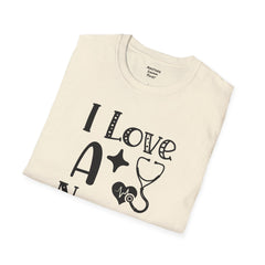 I Love A Nurse - Unisex Softstyle T-Shirt | Nurse Awareness,Gift For Him,Scrubs Lover,Hospital Staff,Gift For Her,RN, Registered Nurse