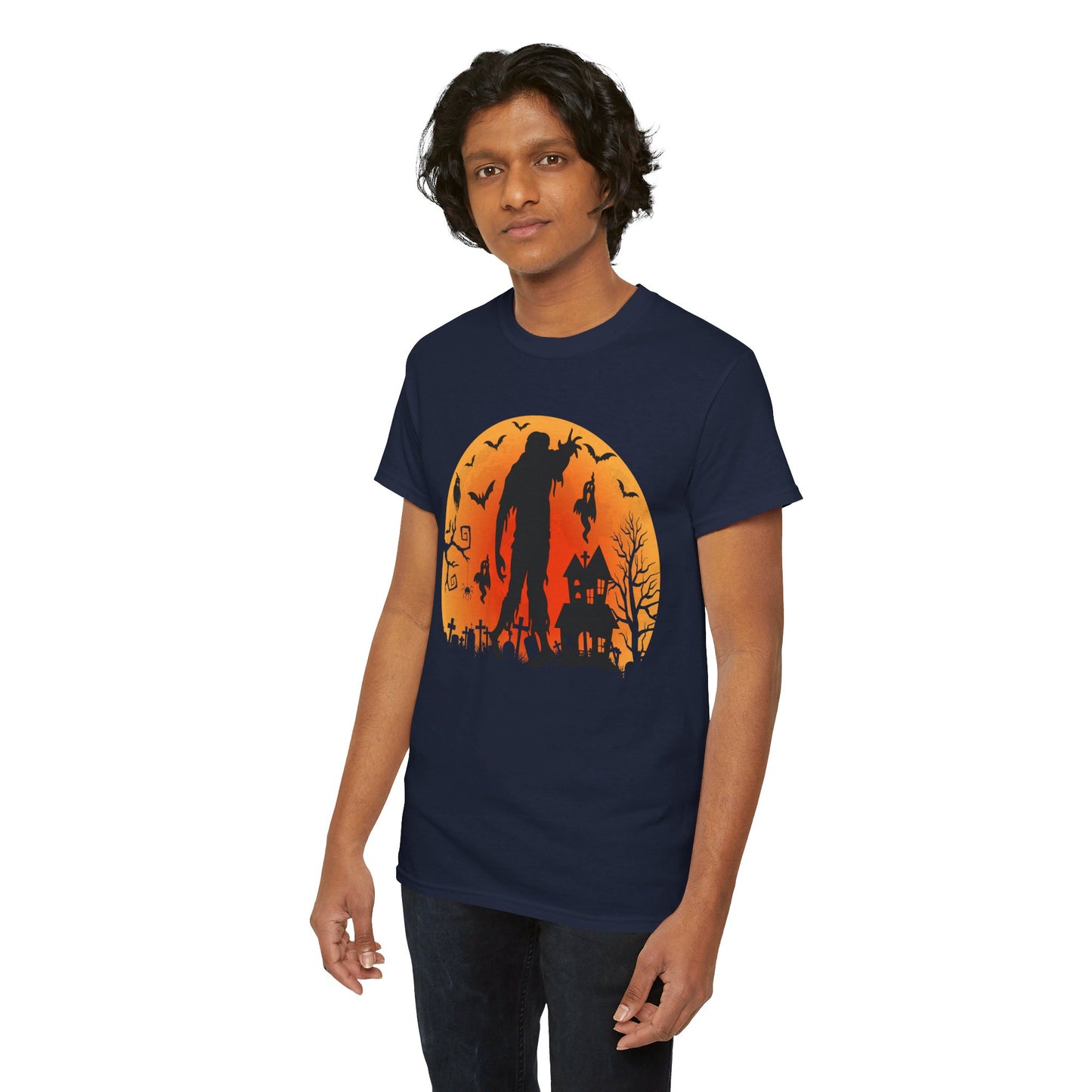 CEMETERY ZOMBIE! Graphic Unisex Heavy Cotton Tee