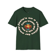 Josie's On A Vacation Far Away Come Around And Talk It Over  Unisex Softstyle T-Shirt  80s Rock The Outfield