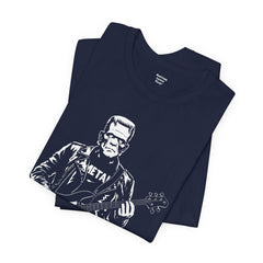 Franken Stein Metal Bass Guitarist - Unisex Jersey Short Sleeve Tee