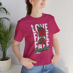 Positive Vibes Love Friendship Unisex Tee - LOVE FAKE FATE