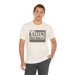 Raising Patriots Tee – Americana Stars & Stripes Family Pride T-Shirt
