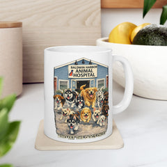 Who Let The Dogs Out Baldwin Harbor Animal Hospital Ceramic Mug – (11oz/15oz)