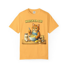 Whisker Cat Baking T-Shirt — Cute Cat Chef Graphic Tee