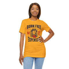Born To Be Free Now I am Expensive, Cowgirl Graphic, Unisex Jersey Short Sleeve Tee