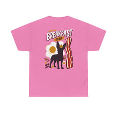 Breakfast Club Dog T‑Shirt — Retro Bacon & Eggs Graphic Tee
