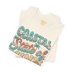 Coastal State of Mind Tee — Retro Beach Graphic T-Shirt