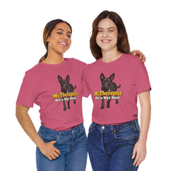 My Therapist Has A Wet Nose Personalized with your dog(s) image T-Shirt