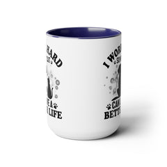 Cat slave mug, funny cat mug, gift for cat lover, crazy cat lady gift, pet owner gift, kitten lover mug, cat gift, animal lover present