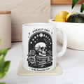 Celestial Skull and Rose Rose Ceramic Mug - Perfect for Coffee Lovers & Gift Giving