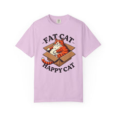 Fat Cat Happy Cat Graphic T-Shirt — Garment-Dyed Unisex Tee