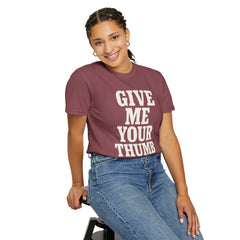 Two And A Half Men Inspired Graphic T-Shirt - Give Me Your Thumb Vintage Tee