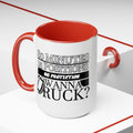 FUNNY RUGBY MUG  Two-Tone Coffee Mug, 15oz