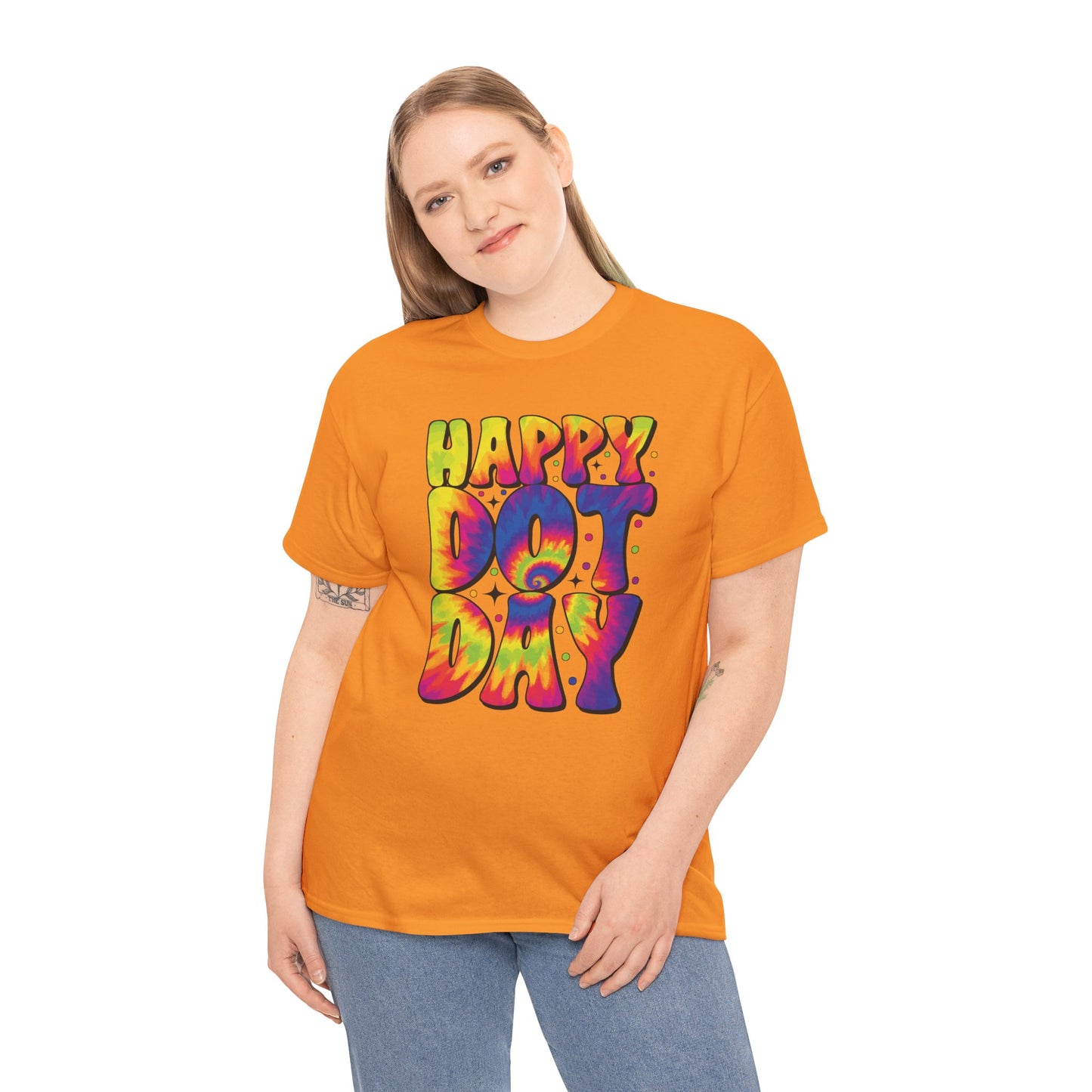 HAPPY DOT DAY - Graphic Unisex Heavy Cotton Tee