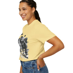 UFO Meets Cowboy Unisex Garment Shirt -Dyed  T Shirt