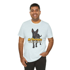 My Therapist Has A Wet Nose Personalized with your dog(s) image T-Shirt
