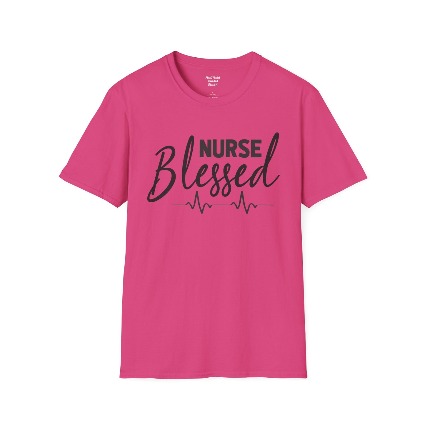 Blessed Nurse - Unisex Softstyle T-Shirt | Nurse Awareness, Medical Wear, Gift For Her, Scrubs Lover, Hospital Staff Gift, Registered Nurse