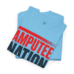 Amputee Nation Unisex Heavy Cotton Tee, Support Shirt, Gift for Amputees, Awareness Apparel, Casual Comfort Wear