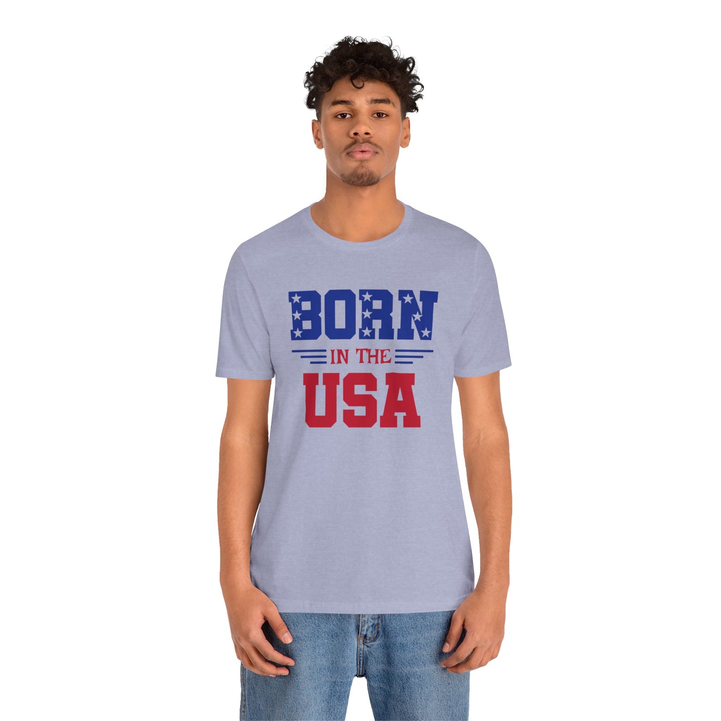 Born In The USA, Unisex Jersey Short Sleeve Tee