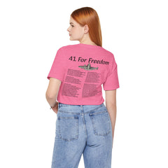 41 For Freedom FBM Fleet Ballistic Missile Submarine Unisex Jersey Short Sleeve Tee