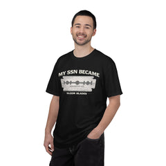 My SSN Became Razor Blades Graphic Vintage Submarine Veteran Tee