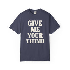 Two And A Half Men Inspired Graphic T-Shirt - Give Me Your Thumb Vintage Tee