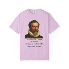 Kepler Coffee Quote T-Shirt — Astronomy Nerd Vintage Portrait Tee