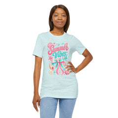 Summer Vibes Tee — Pastel Seashell Bow Beach T-Shirt