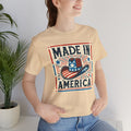 Made In America Cowboy Hat Graphic, Unisex Jersey Short Sleeve Tee