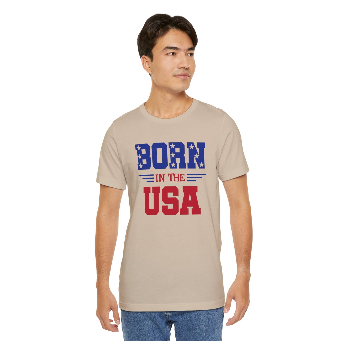 Born In The USA, Unisex Jersey Short Sleeve Tee