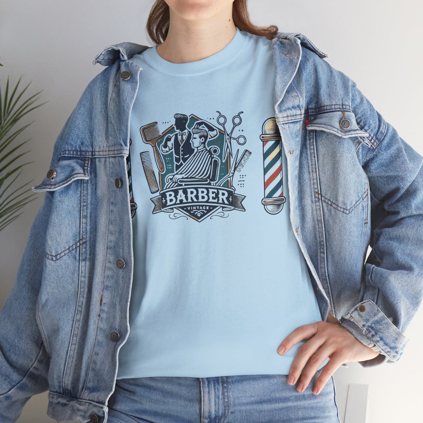 Vintage Barber - Graphic Unisex Heavy Cotton Tee