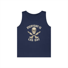 Fitness Tank Top - Skull Leg Amputee Gym Workout Shirt