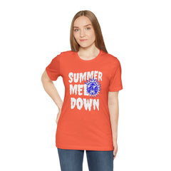 Summer Meltdown Graphic Tee — "Summer Melt Down" Sun Design
