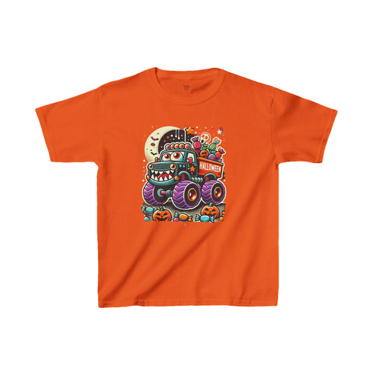 Hungry Halloween Monster Truck  - Kids Heavy Cotton™ Tee