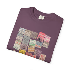 Classic Rock Concert Tickets  Garment-Dyed T-shirt