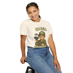 Speed Enforced By Radar T-Shirt — MASH 4077 Retro Traffic Cop Graphic Tee